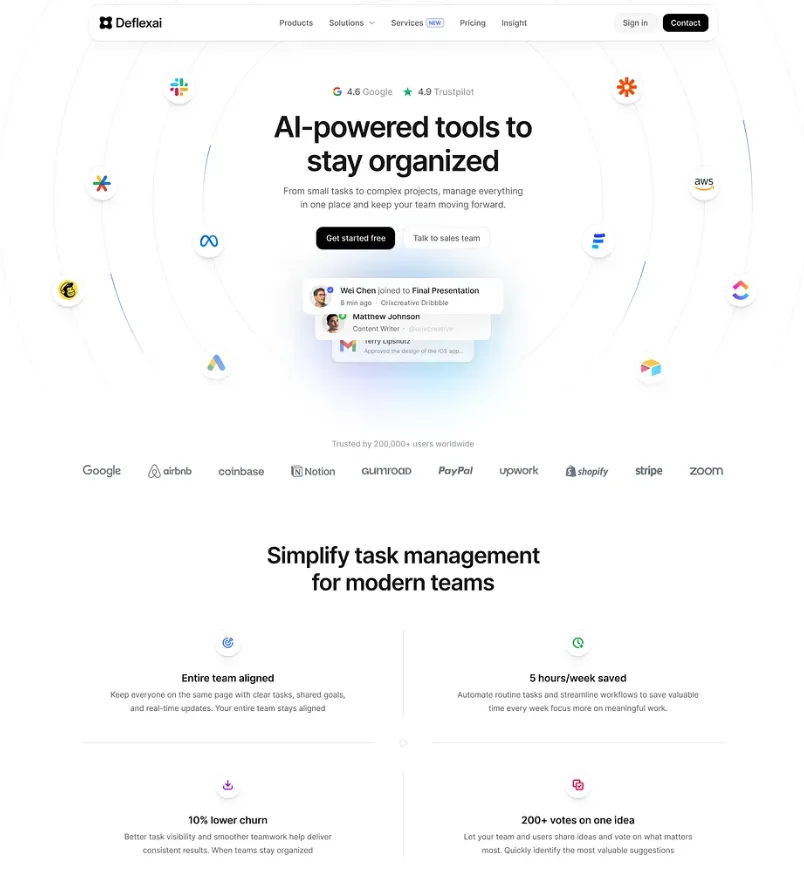 Website design example 2